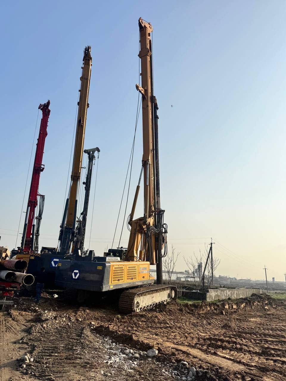 Drill rig close-up